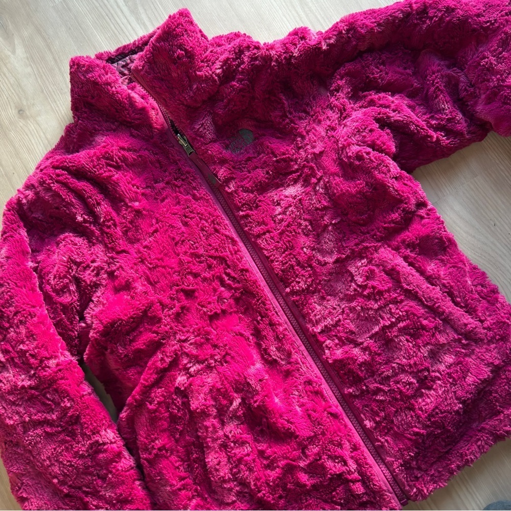 The North Face Pink Reversible Butterfly Patterned Jacket & Spyder Snowpants - Picture 6 of 14
